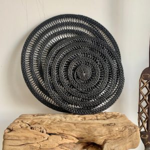 Centre de table spirale noire