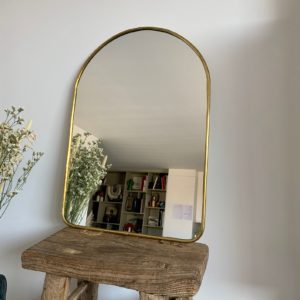 Miroir en laiton or ARCHE