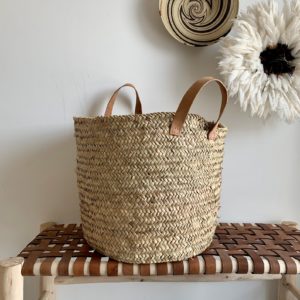 Panier anse en cuir STAN